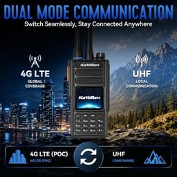 KAYOTOM D16 2-Pack 4G LTE PoC UHF 400-480MHz Two-Way Radios GPS IP68 gallery image 3