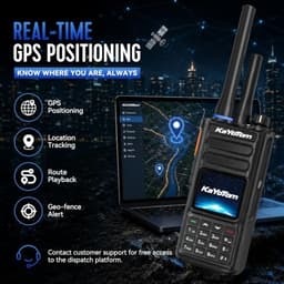 KAYOTOM D16 2-Pack 4G LTE PoC UHF 400-480MHz Two-Way Radios GPS IP68 gallery image 5