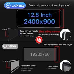 Uckazy 12.8in QLED CarPlay Screen Mercedes E Class W212 S212 2012-2015 gallery image 5