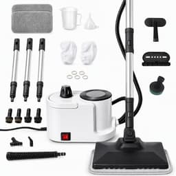 Homelike Moment 1500W Canister Steam Cleaner 1.9L 25 Accessories White gallery image 1