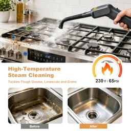 Homelike Moment 1500W Canister Steam Cleaner 1.9L 25 Accessories White gallery image 2