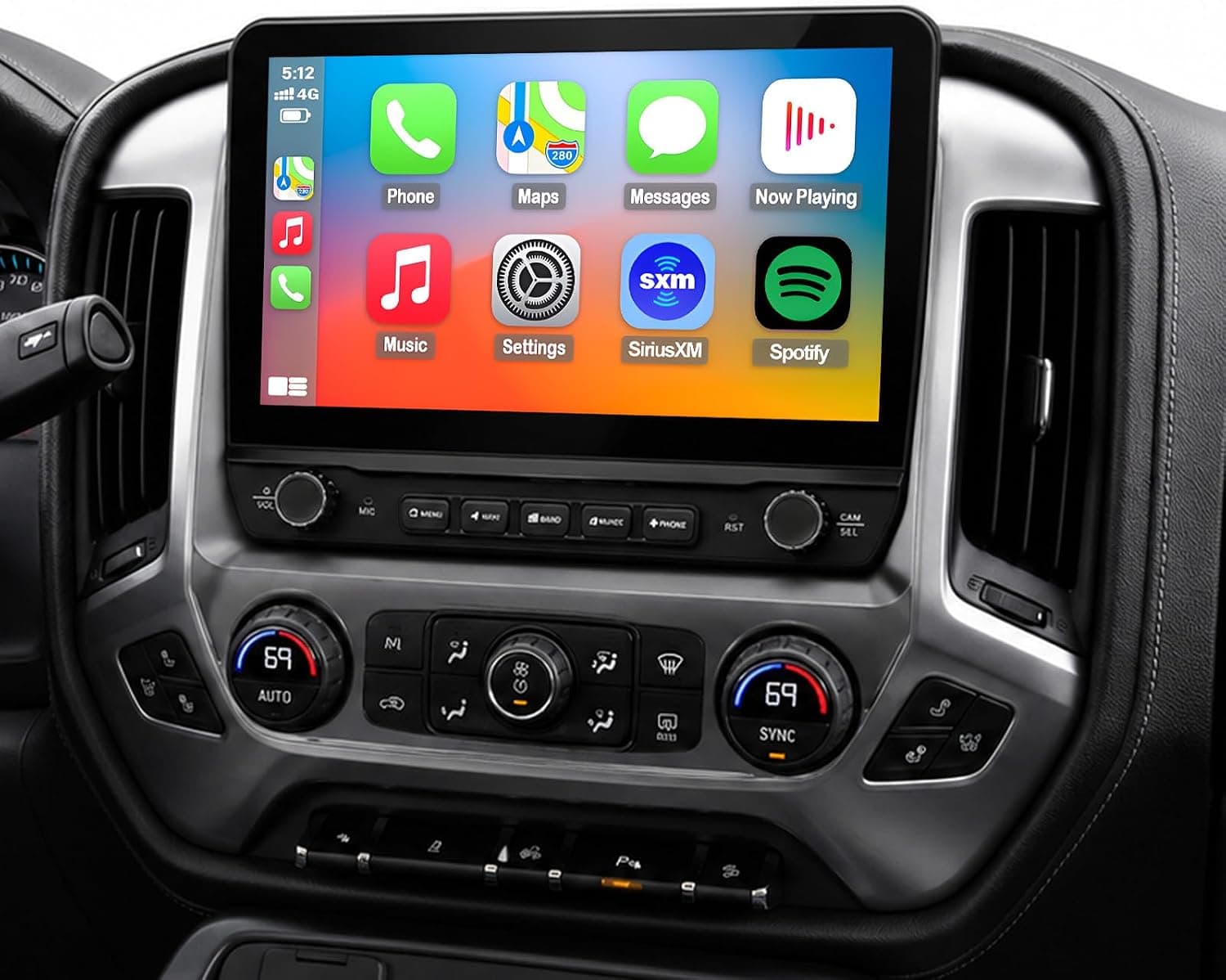 SSXIE 10.1in Android Radio Chevy Silverado GMC Sierra 2014-2018 CarPlay