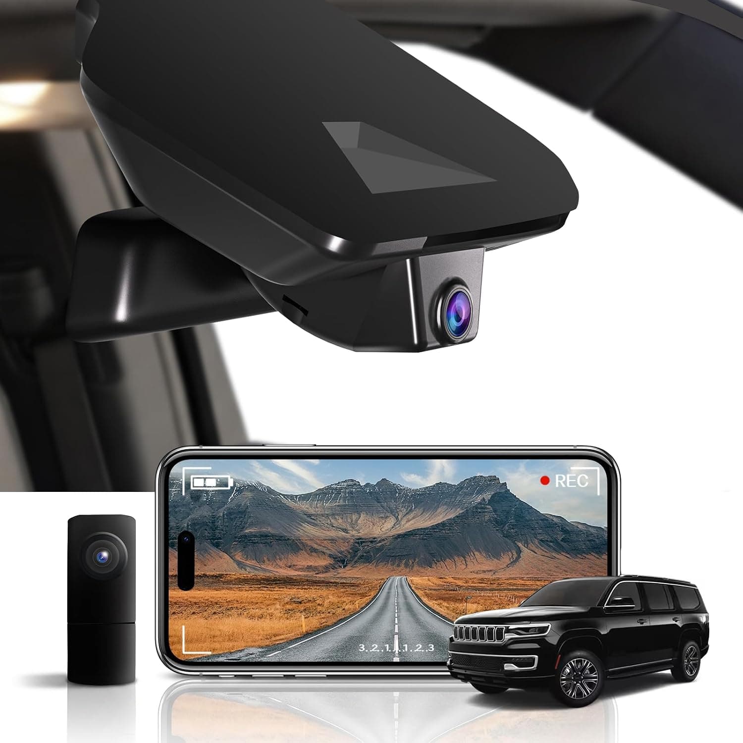 KBSYNT 4K 1080p Dual Dash Cam Jeep Grand Cherokee 2022-2026 128GB