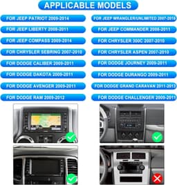 Rimoody 10.1in Android Car Stereo GPS for Jeep Wrangler JK gallery image 2
