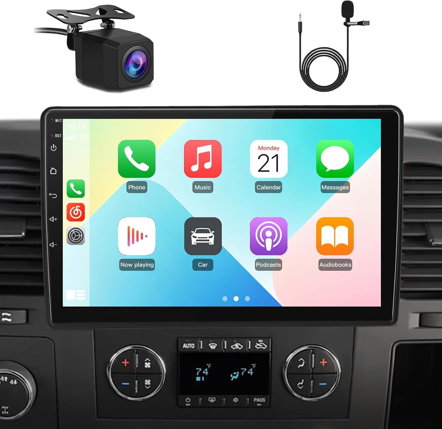 Video In-Dash Units w/GPS Car Radio Qualcomm 8 Core CPU Chevy Silverado GMC Sier