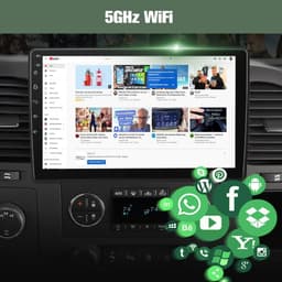 Video In-Dash Units w/GPS Car Radio Qualcomm 8 Core CPU Chevy Silverado GMC Sier gallery image 7