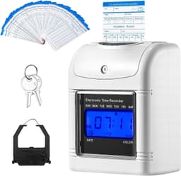 Time Clocks Time Clock Employee Time Clock Punch Machine 50 Piece Time Card Kit gallery image 1