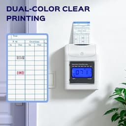 Time Clocks Time Clock Employee Time Clock Punch Machine 50 Piece Time Card Kit gallery image 2