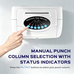 Time Clocks Time Clock Employee Time Clock Punch Machine 50 Piece Time Card Kit gallery image 3