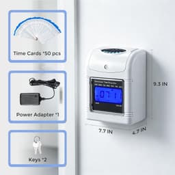Time Clocks Time Clock Employee Time Clock Punch Machine 50 Piece Time Card Kit gallery image 5