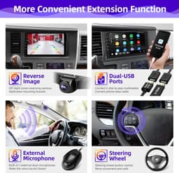 Android 13 Car Stereo Wireless CarPlay Android Auto Toyota Sienna 2015-2019 GPS gallery image 3