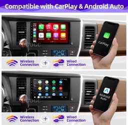 Android 13 Car Stereo Wireless CarPlay Android Auto Toyota Sienna 2015-2019 GPS gallery image 5