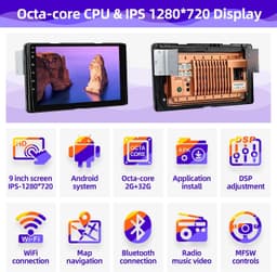 Android 13 Car Stereo Wireless CarPlay Android Auto Toyota Sienna 2015-2019 GPS gallery image 6