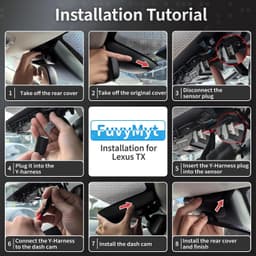 Other Car Video 2024 OEM Front Dash Cam Lexus TX 2024 2026 Kit Set Bundle Series gallery image 6