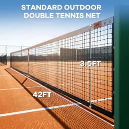 Nets Standard Court Tennis Net Kit Set Bundle Ready Series System Truck Wireless gallery image 2
