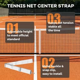 Nets Standard Court Tennis Net Kit Set Bundle Ready Series System Truck Wireless gallery image 6