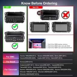Video In-Dash Units w/GPS 10.2 Inch Car Radio Chevy Silverado GMC Sierra Kit Set gallery image 2