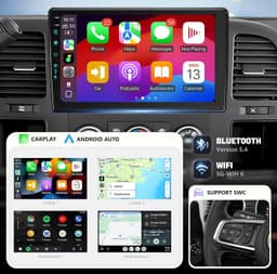 Video In-Dash Units w/GPS 10.2 Inch Car Radio Chevy Silverado GMC Sierra Kit Set gallery image 4
