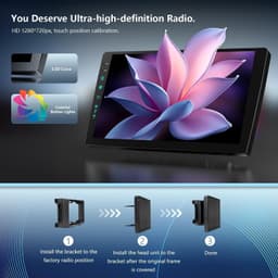 Video In-Dash Units w/GPS 10.2 Inch Car Radio Chevy Silverado GMC Sierra Kit Set gallery image 5