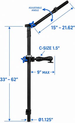 Fishfinders Forward Facing Sonar Transducer Pole Telescoping Made in USA 33 62 gallery image 4