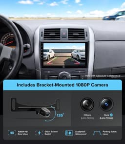 9in Android 13 Car Stereo Wireless CarPlay Android Auto Toyota Corolla 08-13 GPS gallery image 6