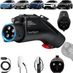 Charging Stations Tesla to J1772 Adapter 60A 250V NACS to J1772 Adapter J1772 El gallery image 1