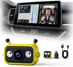 Video In-Dash Units w/GPS 1080P Baby Car Camera & Wireless CarPlay Adapter IR Ni gallery image 1