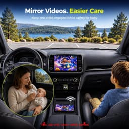 Video In-Dash Units w/GPS 1080P Baby Car Camera & Wireless CarPlay Adapter IR Ni gallery image 5