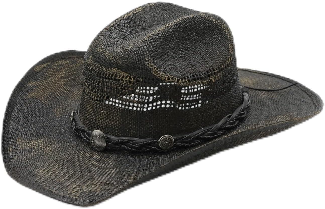 Hats Travel Augusto Straw Cowboy Sun Hat Great Beach Resort Kit Set Bundle Ready