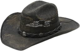Hats Travel Augusto Straw Cowboy Sun Hat Great Beach Resort Kit Set Bundle Ready gallery image 1