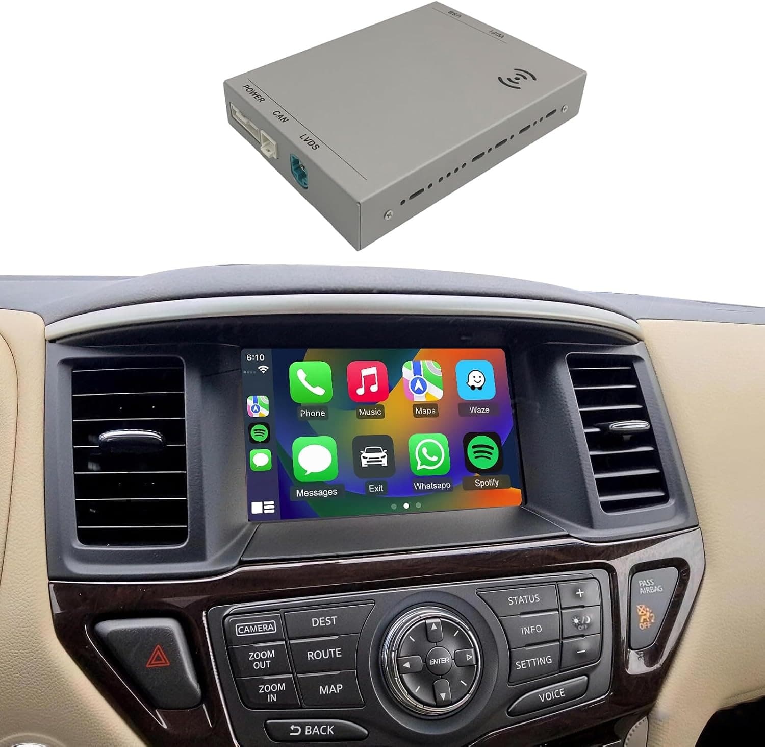 Video In-Dash Units w/GPS 2013 CarPlay & Android Auto Kit Nissan Pathfinder 2013