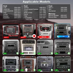 Video In-Dash Units w/GPS 2004 Car Radio Ford F 150 2004 2008 F250 F350 2006 Kit gallery image 2