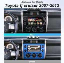 Video In-Dash Units w/GPS 2007 64GB Android 13 Car Radio Stereo 2021 Toyota FJ gallery image 2