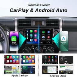 Video In-Dash Units w/GPS 2007 64GB Android 13 Car Radio Stereo 2021 Toyota FJ gallery image 3