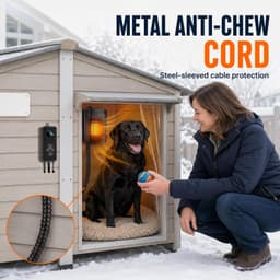 Dog Houses Outdoor Pet House Heater 500W WiFi APP Controlled Dog House Heater Th gallery image 7