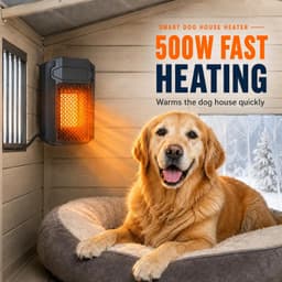 Dog Houses Outdoor Pet House Heater 500W WiFi APP Controlled Dog House Heater Th gallery image 8
