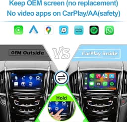 Video In-Dash Units w/GPS CarPlay & Android Auto Kit Cadillac GMC Buick Chevrole gallery image 6