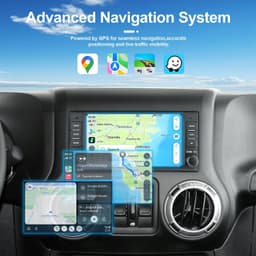 Video In-Dash Units w/GPS Car Radio 7in Jeep Wrangler JK Dodge Ram Wireless CarP gallery image 2