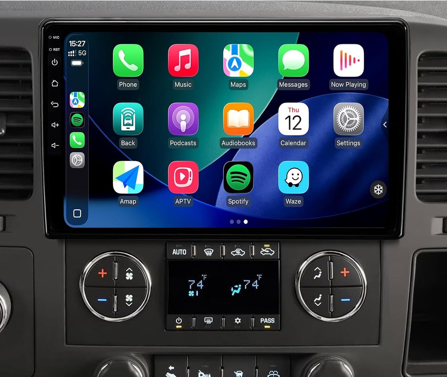 Video In-Dash Units w/GPS 2007 64GB Android 13 Car Radio Stereo Chevy Silverado