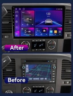 Video In-Dash Units w/GPS 2007 64GB Android 13 Car Radio Stereo Chevy Silverado gallery image 2