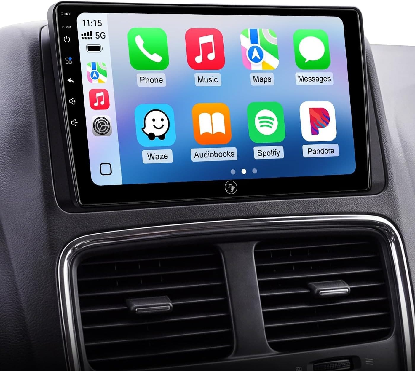 Video In-Dash Units w/GPS 9 Wireless CarPlay Radio Dodge Grand Caravan 11 20 Tow