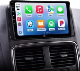 Video In-Dash Units w/GPS 9 Wireless CarPlay Radio Dodge Grand Caravan 11 20 Tow gallery image 1