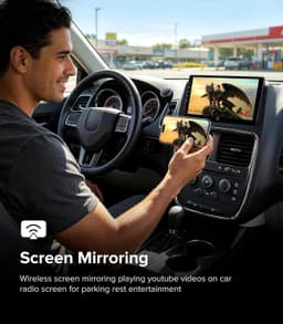 Video In-Dash Units w/GPS 9 Wireless CarPlay Radio Dodge Grand Caravan 11 20 Tow gallery image 7