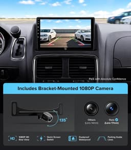 Video In-Dash Units w/GPS 9 Wireless CarPlay Radio Dodge Grand Caravan 11 20 Tow gallery image 8