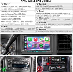 Video In-Dash Units w/GPS 2003 Plug&Play DVD CD Car Radio Chevy Silverado Avalan gallery image 2