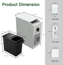 Safes Drop Safe Box Business Money Safe Quick Place Drop Slot Kit Set Bundle OEM gallery image 2