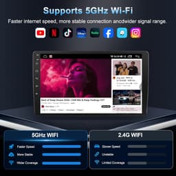 Android 13 Car Stereo Wireless CarPlay Android Auto Toyota Corolla 2009-2013 Plu gallery image 5