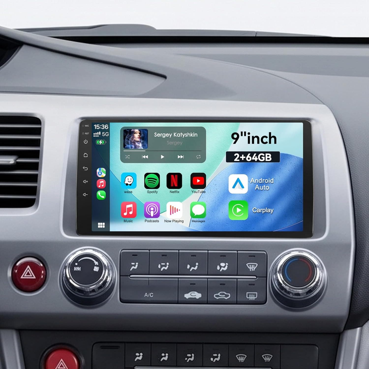 Video In-Dash Units w/GPS 2006 64 GB Car Radio Stereo Upgrade Honda Civic 2006 2