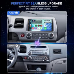 Video In-Dash Units w/GPS 2006 64 GB Car Radio Stereo Upgrade Honda Civic 2006 2 gallery image 2