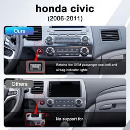 Video In-Dash Units w/GPS 2006 64 GB Car Radio Stereo Upgrade Honda Civic 2006 2 gallery image 3